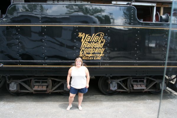 Me in front of the Essex Steam Train !