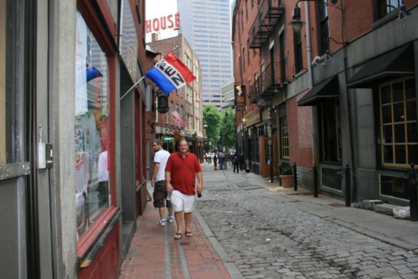 Tim following The Freedom Trail in Boston 