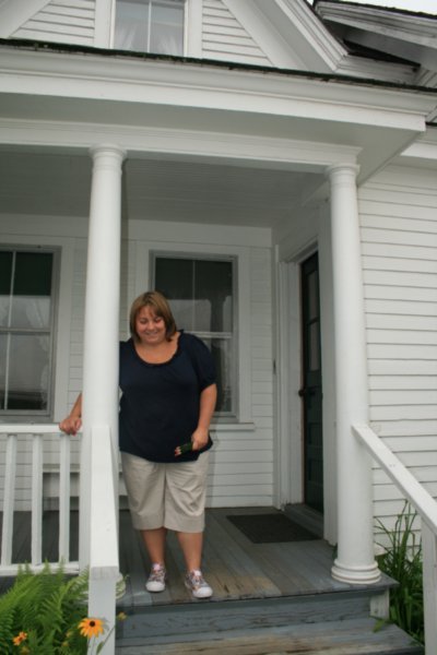 Me on Robert Frost's porch.
