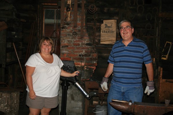 Me giving the blacksmith a helping hand !