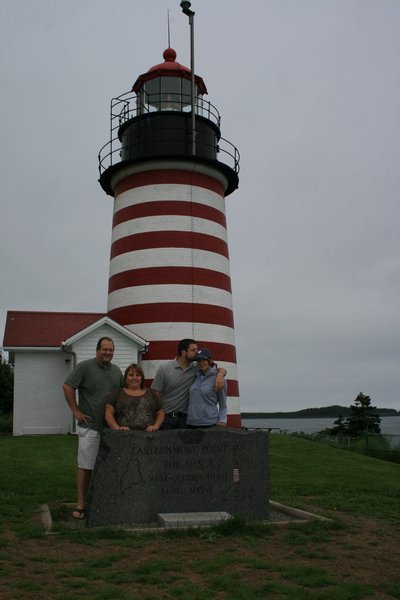 Family photo at the easternmost point in the United States !