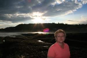 Lynn at the Bay of Fundy in St. Martins,New Brunswick !