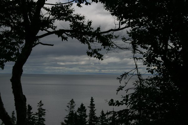 A view of the Bay of Fundy.