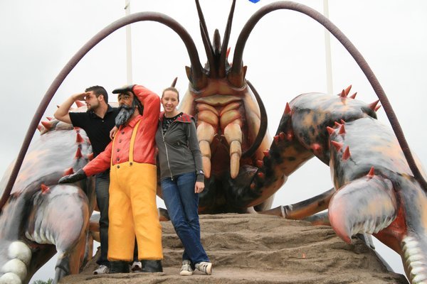 Jason & Heidi on the World's Largest Lobster