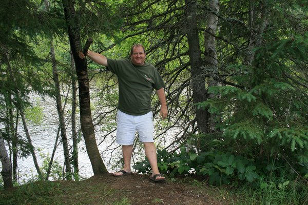 Tim by the waterfall