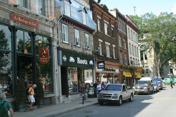 A view of the streets downtown