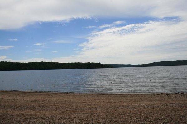 The beach at Lake Kioshkokwi
