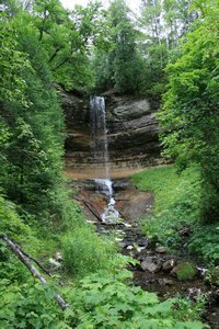 Waterfall at Pictured Rocks National Park