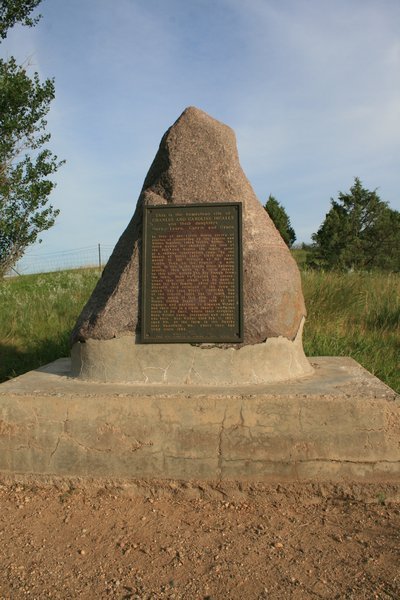 The spot on the hill where Laura and her family lived on the prairie