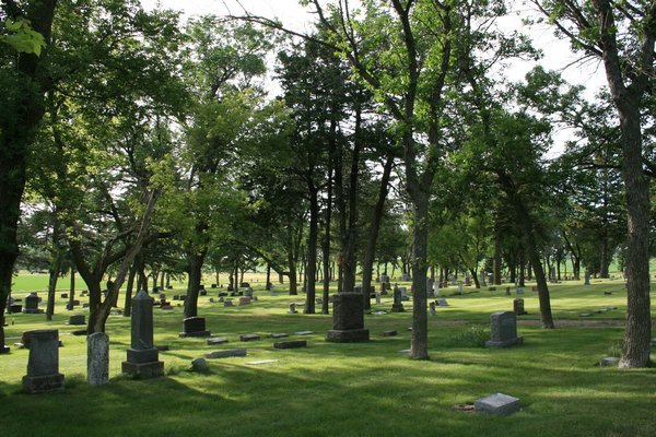The cemetery where some of Laura