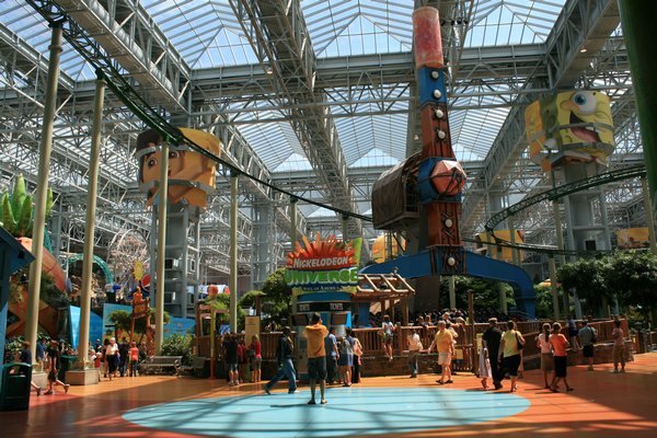 The Nickelodeon Amusement Park inside The Mall of America