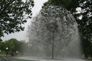 Neat water fountain in Minneapolis
