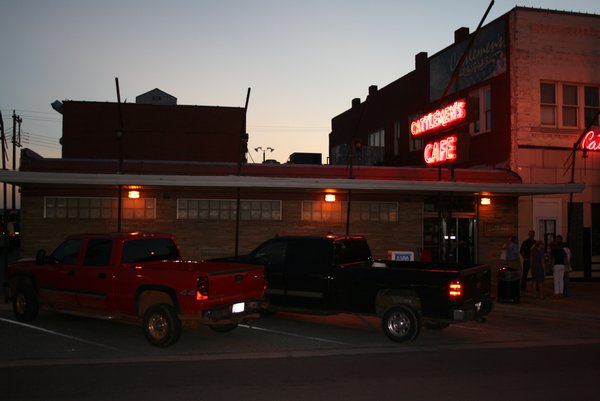 The famous Cattlemen's Cafe where we had dinner in Oklahoma City.
