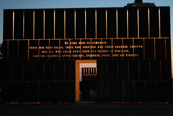 The entrance to the Oklahoma City National Memorial
