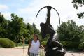 Me and "Sacred Rain Arrow" out front at the Gilcrease Museum.