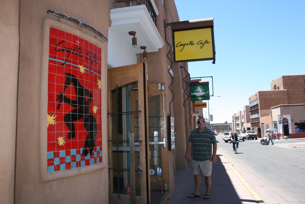 The Coyote Cafe in Santa Fe where we had lunch