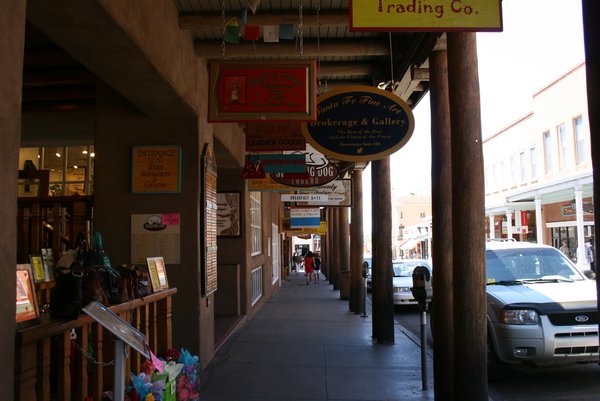Streets of downtown Santa Fe