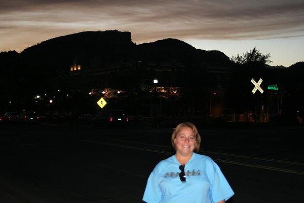 Walking back to the motorhome in Durango, CO