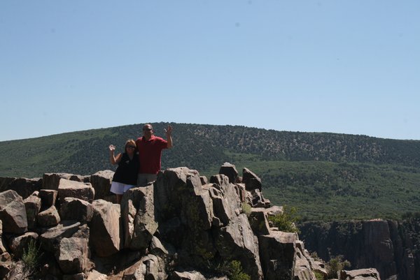 Me and Tim at the Pulpit Overlook in Black Canyon of the Gunnison, CO