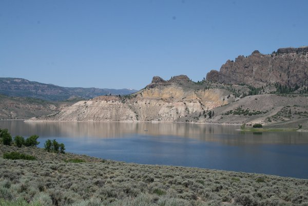 The Blue Mesa Lake in Colorado.