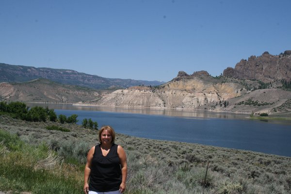 Me in front of the Blue Mesa Lake
