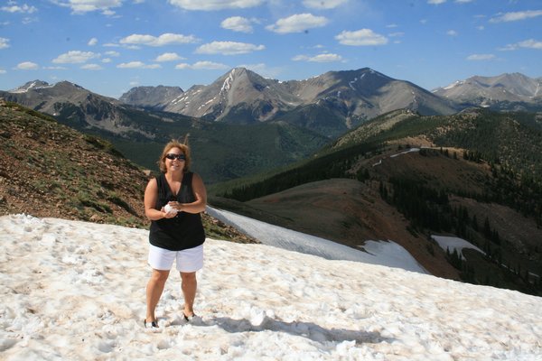 Playing in the snow on top of Monarch Crest in Colorado !