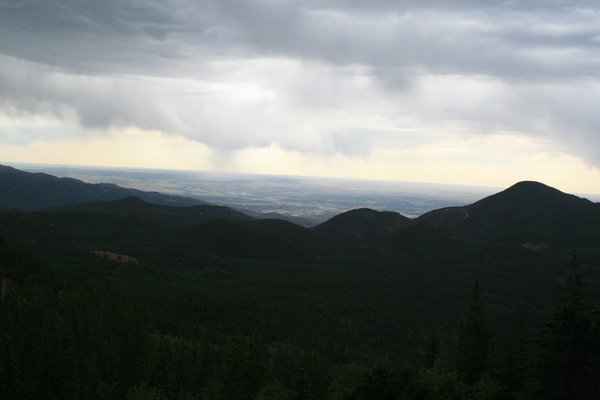 A view from the top of Pikes Peak
