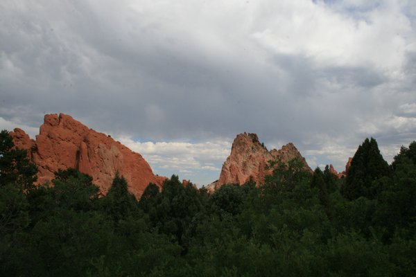 Rock formations in the Garden of the Gods