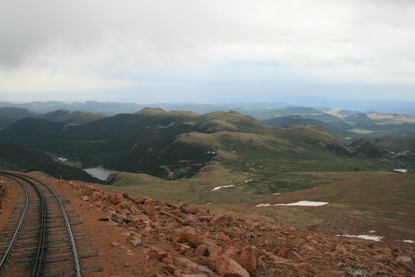 A beautiful view from our seats on the Pikes Peak Cog Railway.