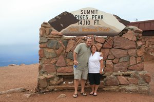 We made it to the top of Pikes Peak together !!