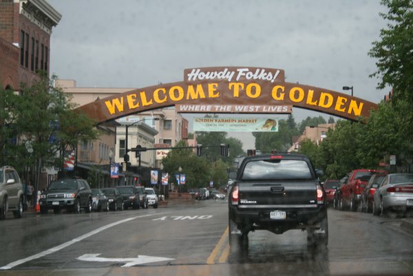 A small town we went through called Golden, CO