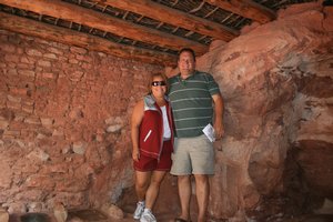 We're inside the Manitou Cliff Dwellings