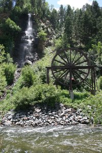 The Charlie Tayler Water Wheel in Idaho Springs, CO it's the largest water wheel in CO.