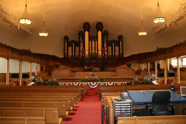 The Tabernacle Organ inside The Tabernacle.