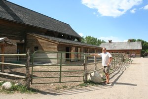 Tim checking out Wheeler's Farm in Utah.