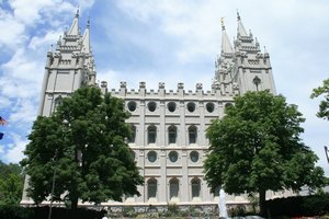 The Salt Lake Temple in Salt Lake City, Utah
