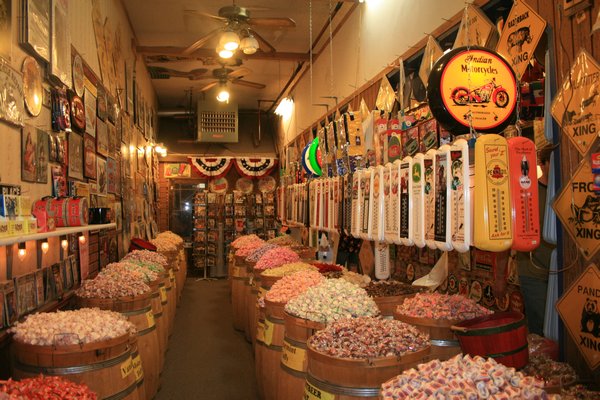 Cool old timey candy store in downtown Virginia City, NV