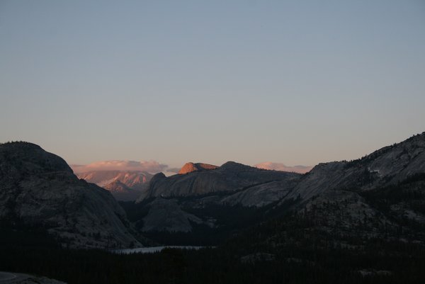 Beautiful sunset at Yosemite National Park