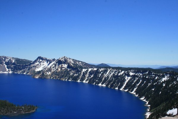 The amazing blue waters of Crater Lake