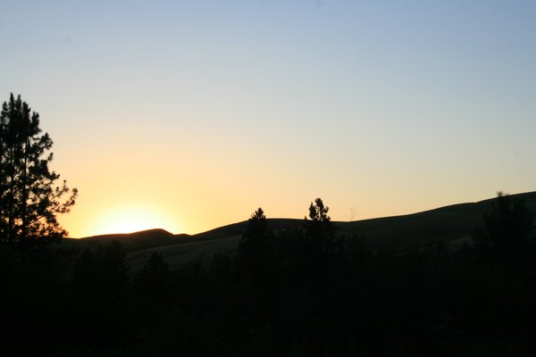 The Idaho sunset.