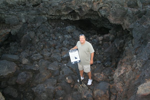 It was kinda dangerous down in those lava tubes !