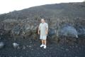Tim standing in front of the lava fields at Craters of the Moon