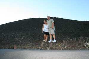 Standing in the lava at Craters of the Moon !