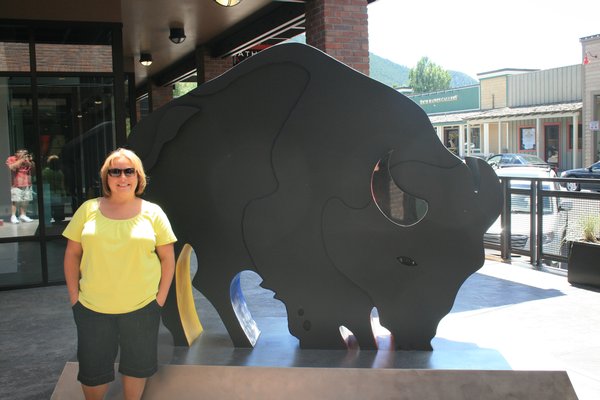 Me and Mr. Buffalo in Jackson Hole