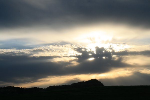 Nebraska sky on the way to Scottsbluff.