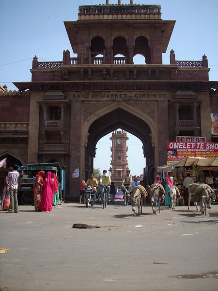 Jodhpur clock tower in city market