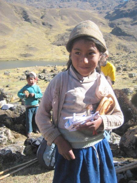 local child who lives in the mountains