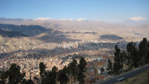 View coming into La Paz