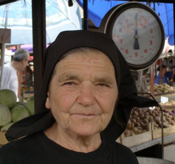 Belgrade market vendor