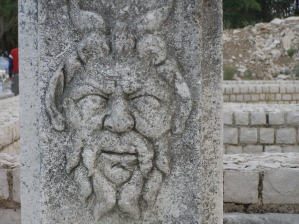 Roman heads in Zadar